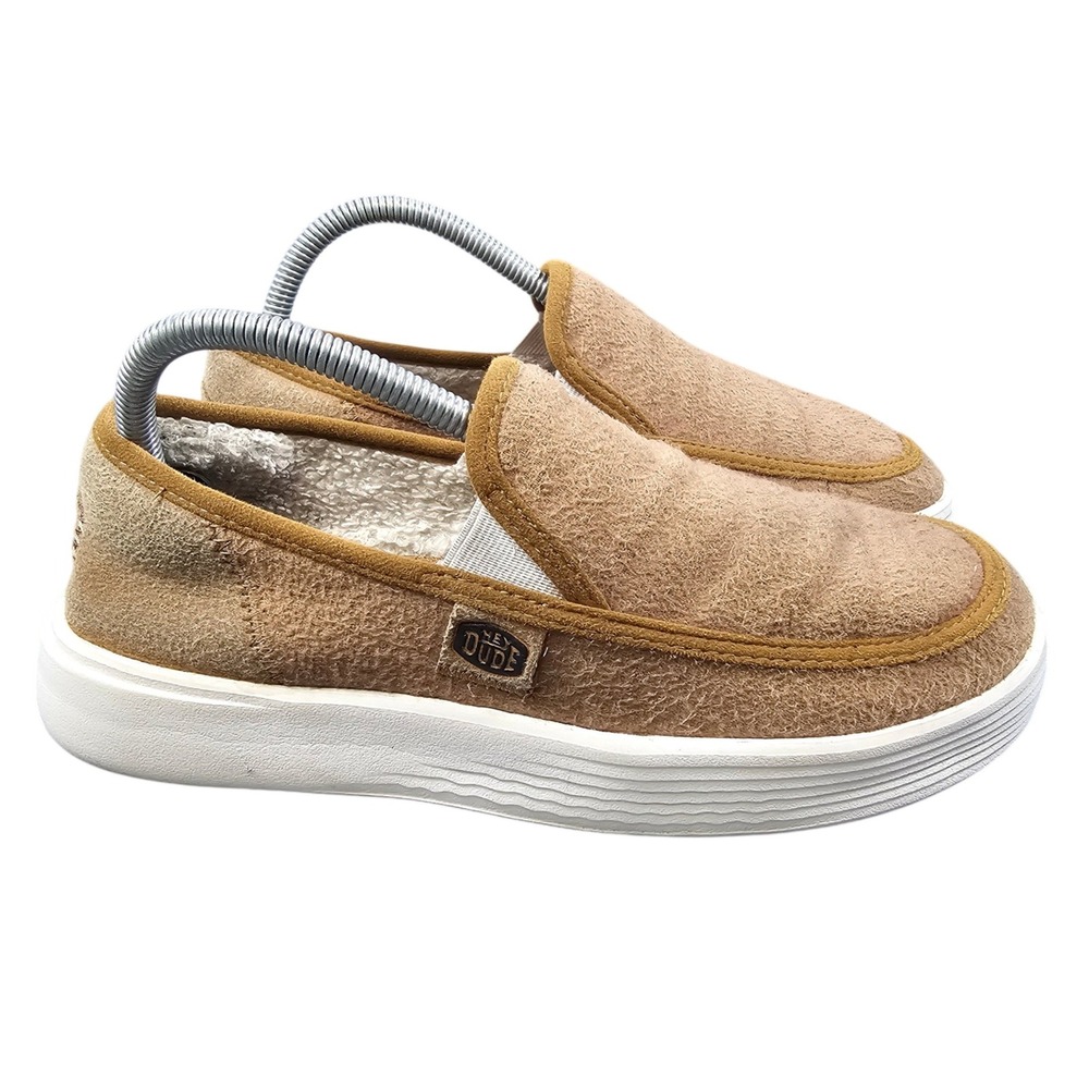 Hey Dude Sunapee W Faux Shearling Cognac Women's 8 Slip-On Shoes 40616-21N 2023 - Picture 6 of 9